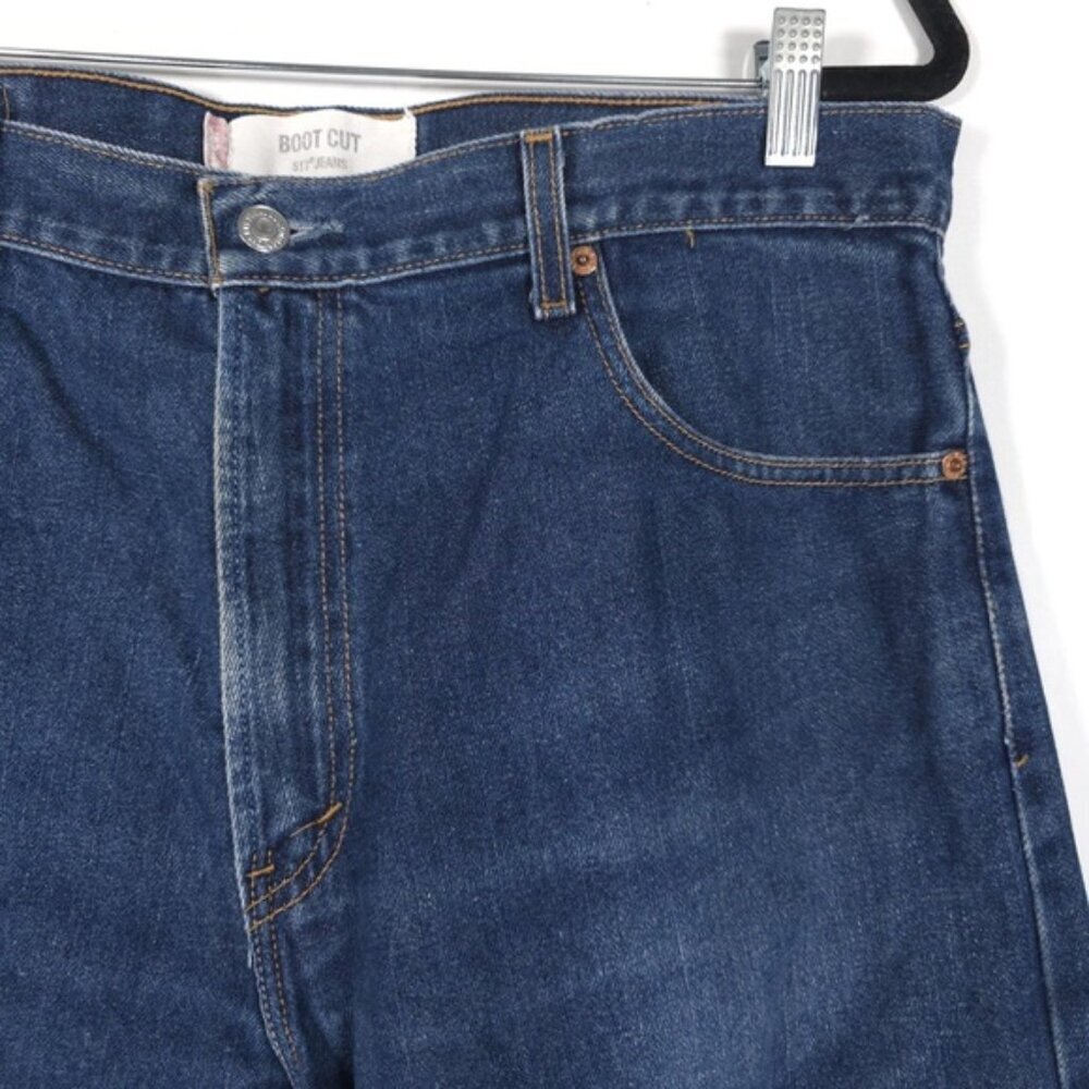 Levi’s 517 Men’s Jeans BOOTCUT 100% Cotton Y2K Size W36 L30 - Picture 8 of 12